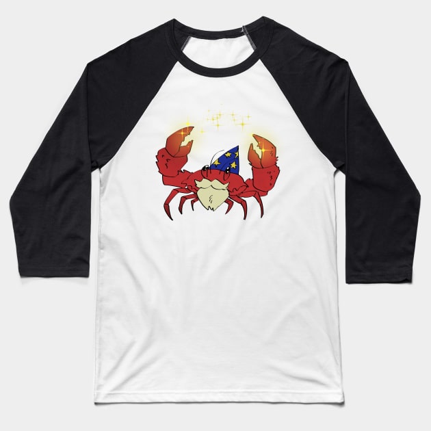 WIZARD CRAB Baseball T-Shirt by wormsoda